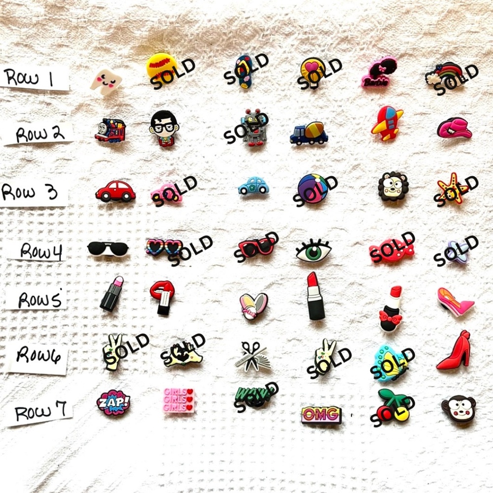 2/$5 CROCS JIBBITZ SHOE CHARMS- NEW, assorted- you pick!